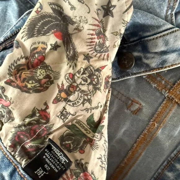 Ed Hardy Tiger Graphic Denim Jeans size 28 - Picture 6 of 10